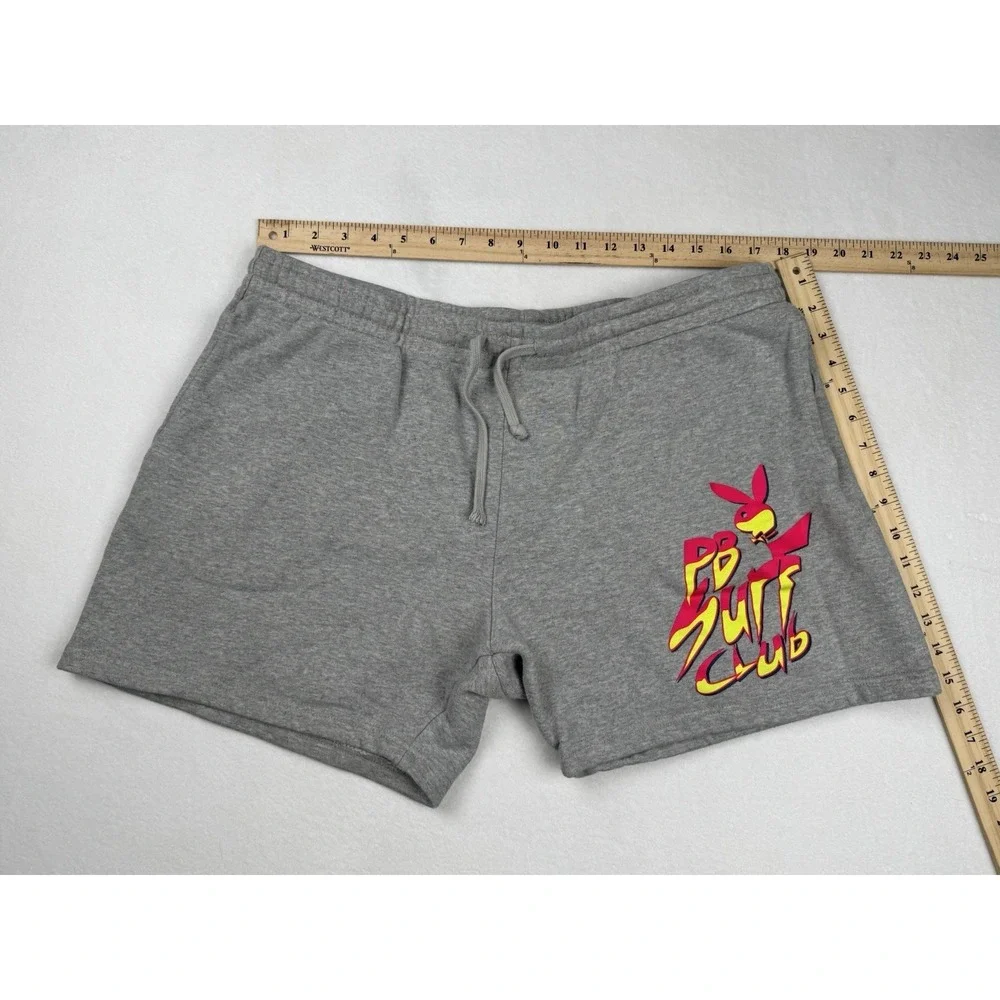 Playboy By PacSun PB Surf Club Gray Sweat Shorts XL
